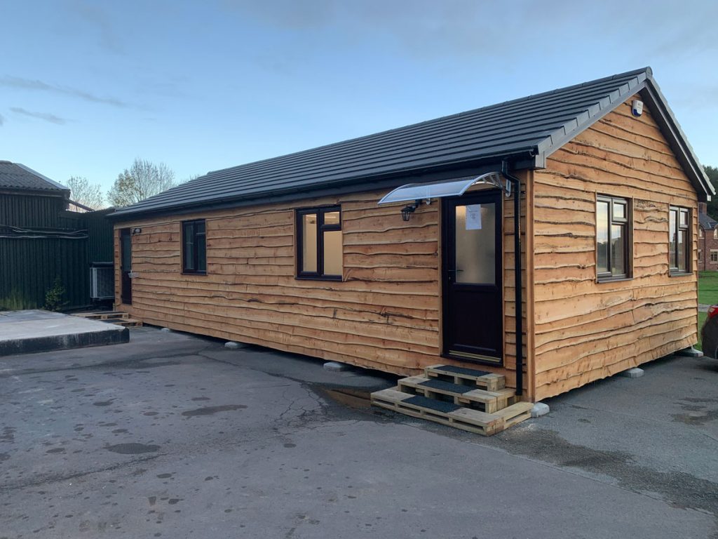 A picture of an office lodge cabin we made for one of our customers.