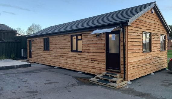 An office lodge cabin we made for one of our customers.